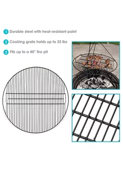 Coupon ๐ 40 in Round Steel Fire Pit Cooking Grill with Heat Resistance by Sunnydaze Decor ๐ 11 Coupon ๐ 40 in Round Steel Fire Pit Cooking Grill with Heat Resistance by Sunnydaze Decor ๐ -Sunnydaze Decor Shop Belk 7400