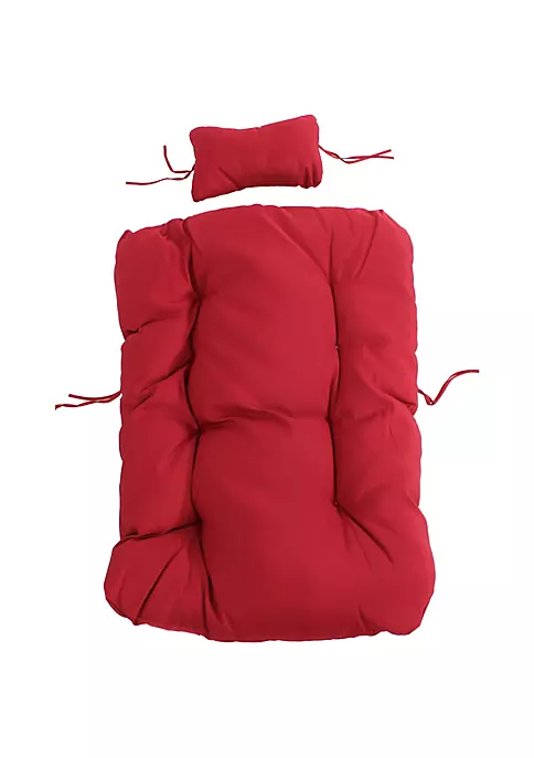 Best deal โ๏ธ Julia Egg Chair Replacement Seat and Headrest Cushions - Red by Sunnydaze Decor ๐ฅฐ 4 Best deal โ๏ธ Julia Egg Chair Replacement Seat and Headrest Cushions - Red by Sunnydaze Decor ๐ฅฐ - Image 2