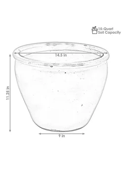 Buy 🌟 15 in Chalet High-Fired Glazed Ceramic Planter - Imperial Blue by Sunnydaze Decor 🥰 -Sunnydaze Decor Shop Belk 7431