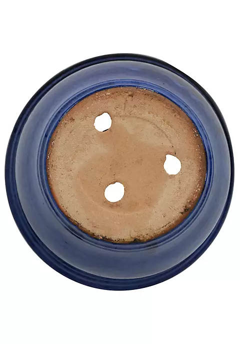 Deals 🌟 15 in Studio High-Fired Glazed Ceramic Planter - Imperial Blue by Sunnydaze Decor ✔️ 5 Deals 🌟 15 in Studio High-Fired Glazed Ceramic Planter - Imperial Blue by Sunnydaze Decor ✔️ - Image 3