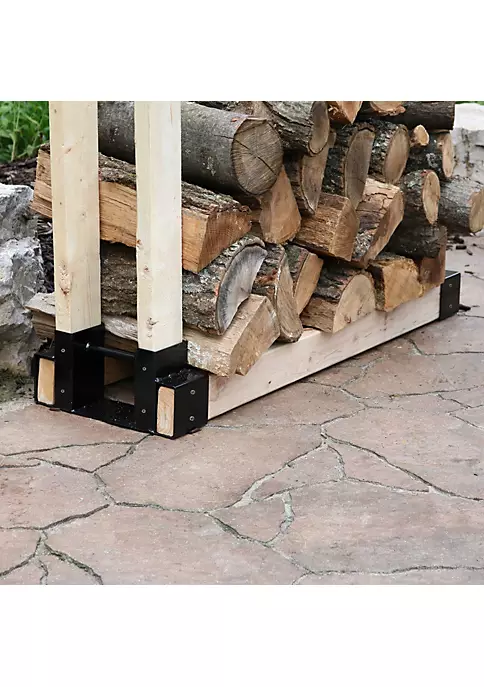 Hot Sale โ Powder-Coated Steel Adjustable Log Storage Brackets - Set of 3 by Sunnydaze Decor ๐ 3 Hot Sale โ Powder-Coated Steel Adjustable Log Storage Brackets - Set of 3 by Sunnydaze Decor ๐