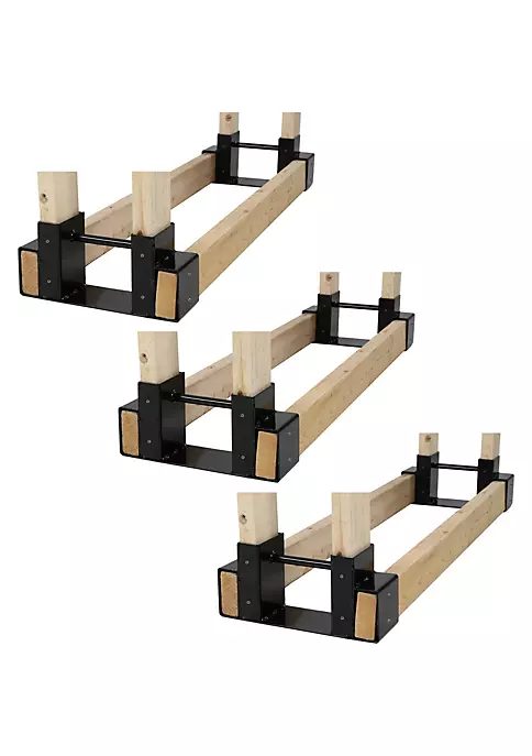 Hot Sale โ Powder-Coated Steel Adjustable Log Storage Brackets - Set of 3 by Sunnydaze Decor ๐ 5 Hot Sale โ Powder-Coated Steel Adjustable Log Storage Brackets - Set of 3 by Sunnydaze Decor ๐ - Image 3