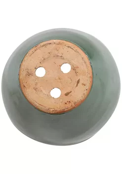 Discount 🔔 13 in Resort High-Fired Glazed Ceramic Planter - Seafoam by Sunnydaze Decor 😍 -Sunnydaze Decor Shop Belk 7487