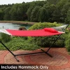 Outlet ๐ Large Quilted Fabric Hammock with Spreader Bars and Pillow - Red by Sunnydaze Decor โจ 1 Outlet ๐ Large Quilted Fabric Hammock with Spreader Bars and Pillow - Red by Sunnydaze Decor โจ -Sunnydaze Decor Shop Belk 7491