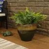 Cheapest 🧨 13 in Resort High-Fired Glaze Ceramic Planter - Forest Lake Green by Sunnydaze Decor ❤️ -Sunnydaze Decor Shop Belk 7501