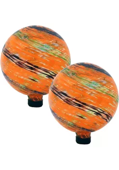 Flash Sale ✨ Sunset Sky Glass Gazing Globe - 10 in - Set of 2 by Sunnydaze Decor ❤️ -Sunnydaze Decor Shop Belk 7507