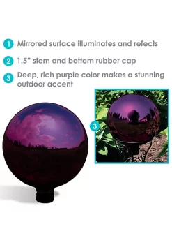 Cheap 💯 Merlot Mirrored Surface Gazing Ball Globe - 10 in - Set of 2 by Sunnydaze Decor 😍 -Sunnydaze Decor Shop Belk 7513