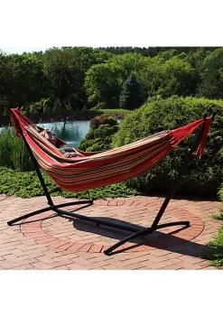 Best deal ๐คฉ Large Cotton Hammock with Steel Stand and Carrying Case - Sunset by Sunnydaze Decor โ 13 Best deal ๐คฉ Large Cotton Hammock with Steel Stand and Carrying Case - Sunset by Sunnydaze Decor โ -Sunnydaze Decor Shop Belk 7578