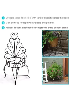Hot Sale 💯 Steel Sweetheart Back Chair Planter Stand - 25.25 in - Set of 2 by Sunnydaze Decor 👏 11 Hot Sale 💯 Steel Sweetheart Back Chair Planter Stand - 25.25 in - Set of 2 by Sunnydaze Decor 👏 -Sunnydaze Decor Shop Belk 7600