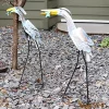 Best Pirce 🛒 Gilligan the Crane Indoor/Outdoor Statue - 30.75 in - Set of 2 by Sunnydaze Decor 👏