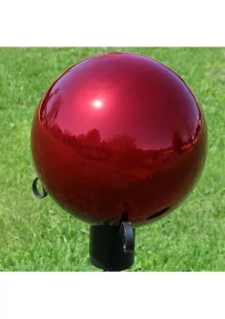 Brand new 🔥 Mirrored Glass Gazing Globe - 10 in - Red - Set of 2 by Sunnydaze Decor ✔️