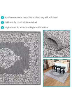 Best reviews of 🌟 Parisian Paradise Indoor Area Rug - Ash - 5 ft x 7 ft by Sunnydaze Decor 🧨 -Sunnydaze Decor Shop Belk 764