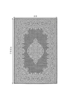 Best reviews of 🌟 Parisian Paradise Indoor Area Rug - Ash - 5 ft x 7 ft by Sunnydaze Decor 🧨 -Sunnydaze Decor Shop Belk 765