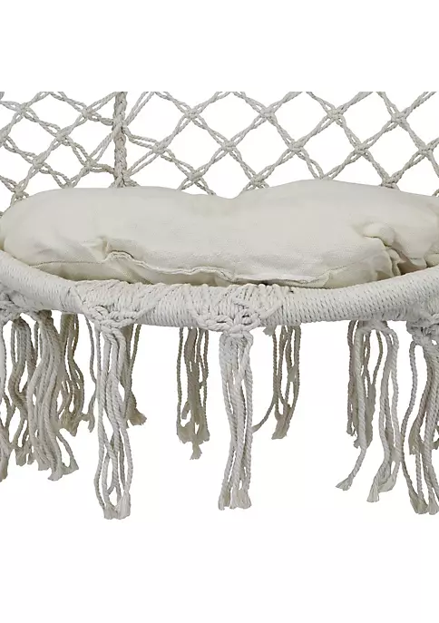 Best reviews of 🎁 Cotton Rope Macrame Hammock Chair with Tassels/Cushion - Cream by Sunnydaze Decor ❤️ 5 Best reviews of 🎁 Cotton Rope Macrame Hammock Chair with Tassels/Cushion - Cream by Sunnydaze Decor ❤️ - Image 3