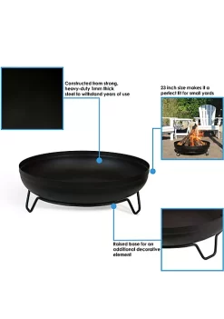 Cheapest ⌛ 23 in Steel Wood-Burning Fire Pit Bowl with Stand - Black by Sunnydaze Decor 👏 -Sunnydaze Decor Shop Belk 7677