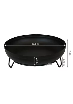 Cheapest ⌛ 23 in Steel Wood-Burning Fire Pit Bowl with Stand - Black by Sunnydaze Decor 👏 -Sunnydaze Decor Shop Belk 7678