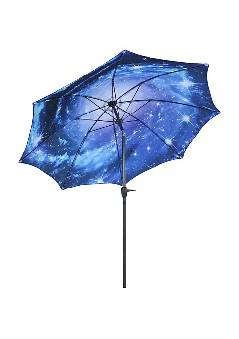 Wholesale ✨ 9 ft Aluminum Patio Umbrella with Tilt and Crank - Starry Galaxy by Sunnydaze Decor ✨ 4 Wholesale ✨ 9 ft Aluminum Patio Umbrella with Tilt and Crank - Starry Galaxy by Sunnydaze Decor ✨ - Image 2