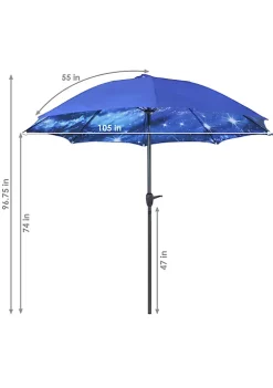 Wholesale ✨ 9 ft Aluminum Patio Umbrella with Tilt and Crank - Starry Galaxy by Sunnydaze Decor ✨ 10 Wholesale ✨ 9 ft Aluminum Patio Umbrella with Tilt and Crank - Starry Galaxy by Sunnydaze Decor ✨ -Sunnydaze Decor Shop Belk 7728
