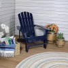 Coupon ⭐ Coastal Bliss Fir Wood Adirondack Chair - Navy Blue by Sunnydaze Decor 💯 -Sunnydaze Decor Shop Belk 773