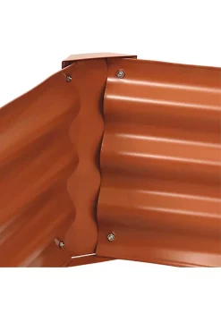 Deals 👍 Powder-Coated Steel Rectangle Raised Garden Bed - Brown - 47 in by Sunnydaze Decor ✔️ -Sunnydaze Decor Shop Belk 7732