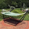 Promo 👏 2-Person Quilted Hammock with Spreader Bar and Pillow - Tropical by Sunnydaze Decor 💯 2 Promo 👏 2-Person Quilted Hammock with Spreader Bar and Pillow - Tropical by Sunnydaze Decor 💯 -Sunnydaze Decor Shop Belk 7764