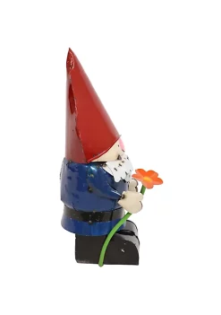 Deals 👍 Sunnydaze Spring Flowers Garden Gnome - 25-Inch Red Hat /Blue 👚 Shirt by Sunnydaze Decor ❤️ -Sunnydaze Decor Shop Belk 7797