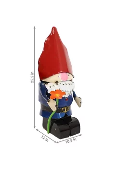 Deals 👍 Sunnydaze Spring Flowers Garden Gnome - 25-Inch Red Hat /Blue 👚 Shirt by Sunnydaze Decor ❤️ -Sunnydaze Decor Shop Belk 7798