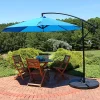 Flash Sale ✨ 9.5 ft Cantilever Offset Patio Umbrella with Crank - Azure by Sunnydaze Decor 🔥 -Sunnydaze Decor Shop Belk 7800