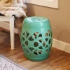 Budget 🧨 Sunnydaze Knotted Quatrefoil Decorative Ceramic Garden Stool - Jade - 18" by Sunnydaze Decor 🛒 -Sunnydaze Decor Shop Belk 7812