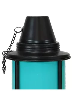 New 🎁 Glass/Metal Square Outdoor Tabletop Torches - Multi - Set of 8 by Sunnydaze Decor ✔️ -Sunnydaze Decor Shop Belk 7820