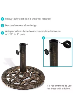 Cheapest ๐ 16 in Rose Blossom Cast Iron Round Patio Umbrella Base - Bronze by Sunnydaze Decor ๐ 11 Cheapest ๐ 16 in Rose Blossom Cast Iron Round Patio Umbrella Base - Bronze by Sunnydaze Decor ๐ -Sunnydaze Decor Shop Belk 7836