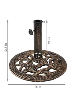 Cheapest ๐ 16 in Rose Blossom Cast Iron Round Patio Umbrella Base - Bronze by Sunnydaze Decor ๐ 12 Cheapest ๐ 16 in Rose Blossom Cast Iron Round Patio Umbrella Base - Bronze by Sunnydaze Decor ๐ -Sunnydaze Decor Shop Belk 7837