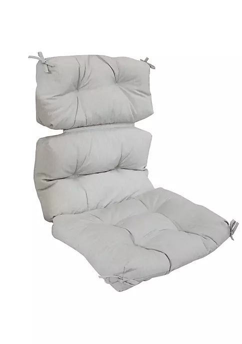 Flash Sale ๐ Indoor/Outdoor Olefin Tufted High-Back Chair Cushion - Gray by Sunnydaze Decor ๐ 4 Flash Sale ๐ Indoor/Outdoor Olefin Tufted High-Back Chair Cushion - Gray by Sunnydaze Decor ๐ - Image 2
