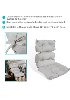 Flash Sale ๐ Indoor/Outdoor Olefin Tufted High-Back Chair Cushion - Gray by Sunnydaze Decor ๐ 11 Flash Sale ๐ Indoor/Outdoor Olefin Tufted High-Back Chair Cushion - Gray by Sunnydaze Decor ๐ -Sunnydaze Decor Shop Belk 7852