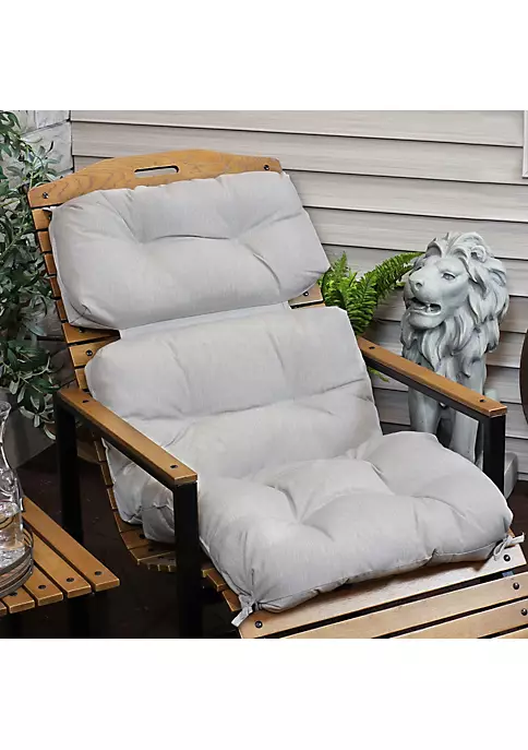 Flash Sale ๐ Indoor/Outdoor Olefin Tufted High-Back Chair Cushion - Gray by Sunnydaze Decor ๐ 8 Flash Sale ๐ Indoor/Outdoor Olefin Tufted High-Back Chair Cushion - Gray by Sunnydaze Decor ๐ - Image 6