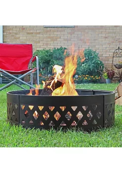 Coupon ⌛ 36 in Crossweave Steel Wood Burning Fire Pit Ring with Poker by Sunnydaze Decor ✔️ 13 Coupon ⌛ 36 in Crossweave Steel Wood Burning Fire Pit Ring with Poker by Sunnydaze Decor ✔️ -Sunnydaze Decor Shop Belk 7872
