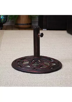 Buy 😍 17 in Celtic Knot Cast Iron Round Patio Umbrella Base - Bronze by Sunnydaze Decor 🔥 -Sunnydaze Decor Shop Belk 7909