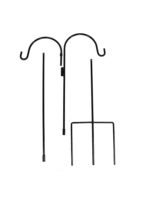 Top 10 😀 Black Steel Hanging Double Shepherd Hooks - 84 in - Set of 2 by Sunnydaze Decor 🥰 5 Top 10 😀 Black Steel Hanging Double Shepherd Hooks - 84 in - Set of 2 by Sunnydaze Decor 🥰 - Image 3