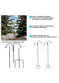 Top 10 😀 Black Steel Hanging Double Shepherd Hooks - 84 in - Set of 2 by Sunnydaze Decor 🥰 10 Top 10 😀 Black Steel Hanging Double Shepherd Hooks - 84 in - Set of 2 by Sunnydaze Decor 🥰 -Sunnydaze Decor Shop Belk 7913