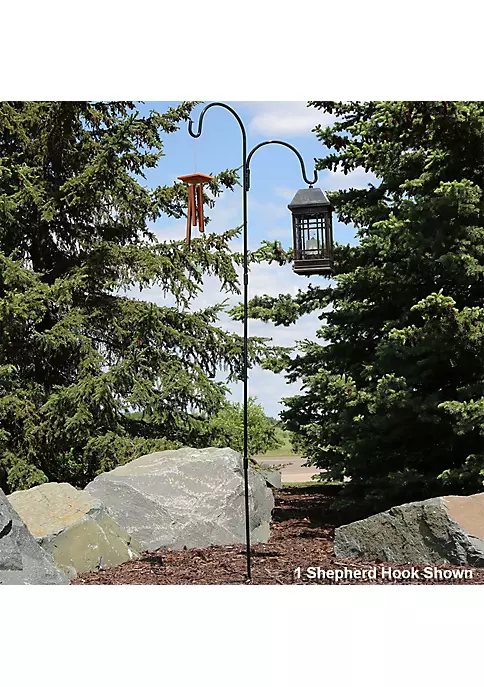 Top 10 😀 Black Steel Hanging Double Shepherd Hooks - 84 in - Set of 2 by Sunnydaze Decor 🥰 7 Top 10 😀 Black Steel Hanging Double Shepherd Hooks - 84 in - Set of 2 by Sunnydaze Decor 🥰 - Image 5