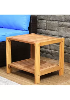 Brand new โจ 20.5 in Meranti Wood Square Patio Side Table with Umbrella Hole by Sunnydaze Decor ๐ 11 Brand new โจ 20.5 in Meranti Wood Square Patio Side Table with Umbrella Hole by Sunnydaze Decor ๐ -Sunnydaze Decor Shop Belk 7925