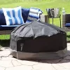 Top 10 ⭐ 80 in 2-Tone Polyester Round Outdoor Fire Pit Cover - Gray/Black by Sunnydaze Decor 🎉 -Sunnydaze Decor Shop Belk 7974
