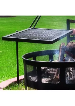 Best Pirce 😍 24 in Steel Fire Pit Cooking Swivel Grill with Heat Resistance by Sunnydaze Decor 🔥 -Sunnydaze Decor Shop Belk 800