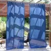 Cheapest 🧨 Indoor/Outdoor Curtain Panel - Blue - 52 in x 120 in - Set of 2 by Sunnydaze Decor 🎉 -Sunnydaze Decor Shop Belk 8003