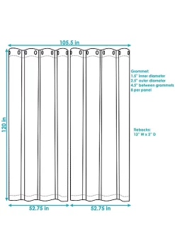 Buy ❤️ Indoor/Outdoor Curtain Panel - Beige - 52 in x 120 in - Set of 2 by Sunnydaze Decor 💯 -Sunnydaze Decor Shop Belk 8023