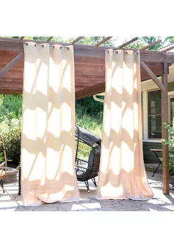 Buy ❤️ Indoor/Outdoor Curtain Panel - Beige - 52 in x 120 in - Set of 2 by Sunnydaze Decor 💯 -Sunnydaze Decor Shop Belk 8024