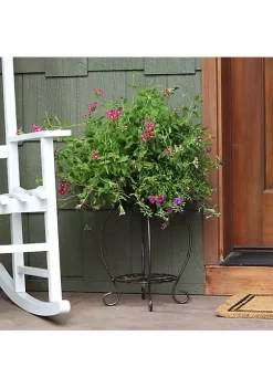 Cheap ❤️ Scalloped Metal Plant Stand with Shelf by Sunnydaze Decor ⌛ 11 Cheap ❤️ Scalloped Metal Plant Stand with Shelf by Sunnydaze Decor ⌛ -Sunnydaze Decor Shop Belk 8034