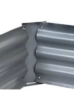 Discount ⌛ Powder-Coated Steel Rectangle Raised Garden Bed - Gray - 47 in by Sunnydaze Decor 🎉 -Sunnydaze Decor Shop Belk 8055