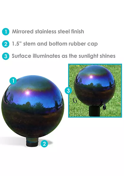 Cheap ๐ Mirrored Glass Gazing Globe - 10 in - Rainbow - Set of 2 by Sunnydaze Decor ๐ฏ 5 Cheap ๐ Mirrored Glass Gazing Globe - 10 in - Rainbow - Set of 2 by Sunnydaze Decor ๐ฏ - Image 3