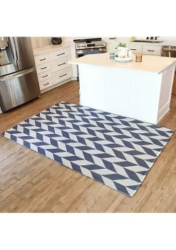 Best deal ๐ Sunnydaze Geometric Affinity Indoor Area Rug in Steel Blue - 5 x 7 Foot by Sunnydaze Decor ๐ฅ